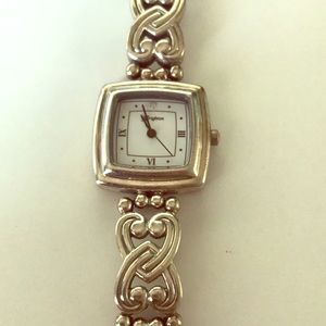 Brighton watch silver with square face